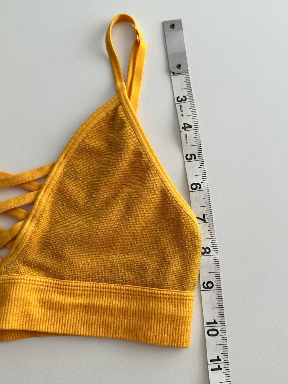 PINK Victoria's Secret Yellow Crisscross Bralette - Picture 5 of 5